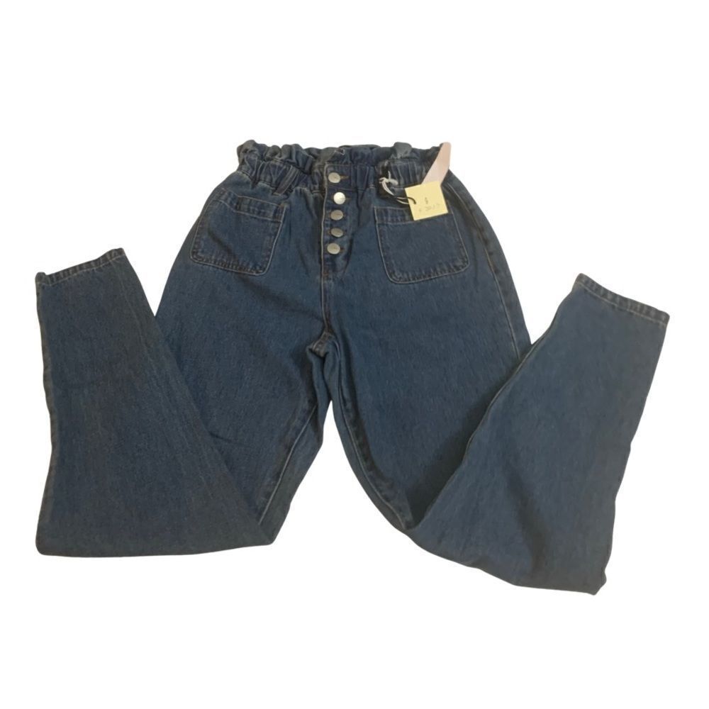 NWT High Waisted Paper Bag Jeans